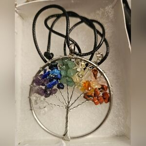2" Chakra Tree of Life Pendant Necklace